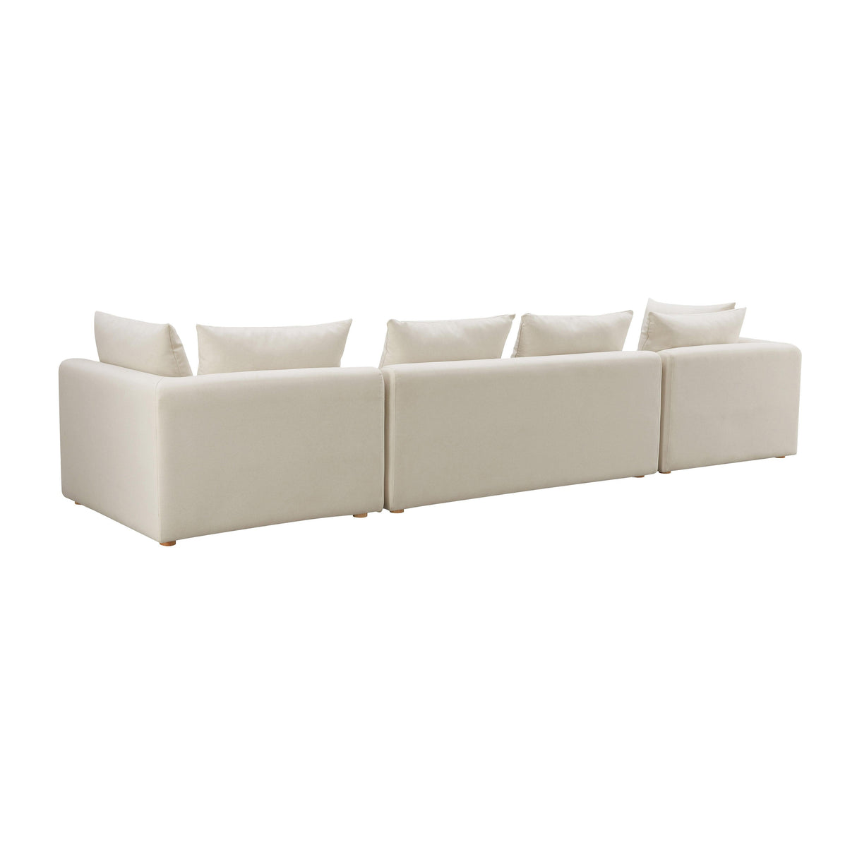 Hangover Cream Performance Linen 145" Long Sofa by TOV Furniture at Eve Furniture