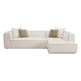 Tristine Cream Linen Sectional by TOV Furniture at Eve Furniture