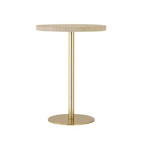 Fiona Gold Stone Side Table by TOV Furniture at Eve Furniture