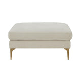 Serena Velvet Ottoman by TOV Furniture at Eve Furniture