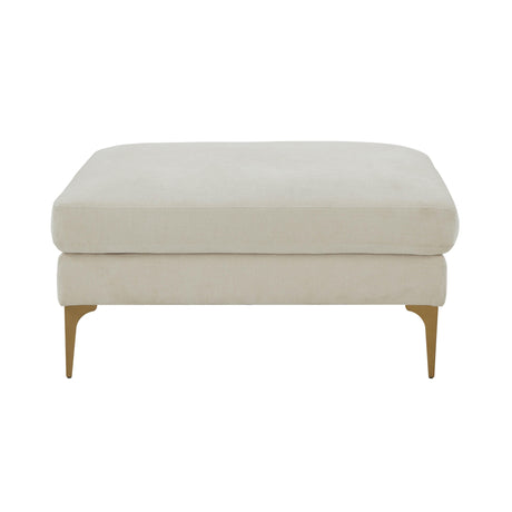 Serena Velvet Ottoman by TOV Furniture at Eve Furniture