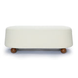 Jaine Boucle Large Ottoman by TOV Furniture at Eve Furniture