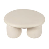 Rahul Cream Round Coffee Table by TOV Furniture at Eve Furniture