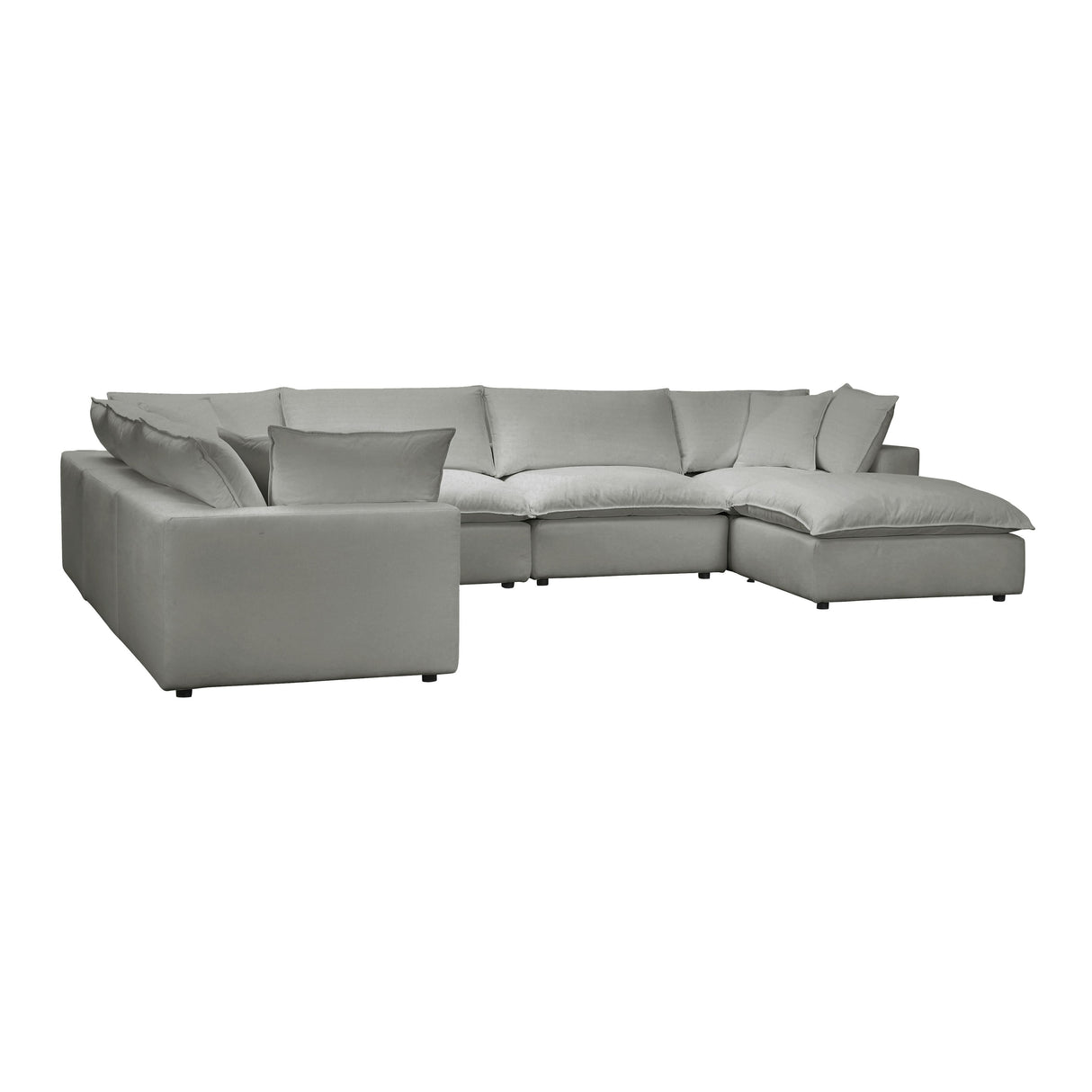 Cali Performance Fabric Modular 7-Piece Large Chaise Sectional by TOV Furniture at Eve Furniture