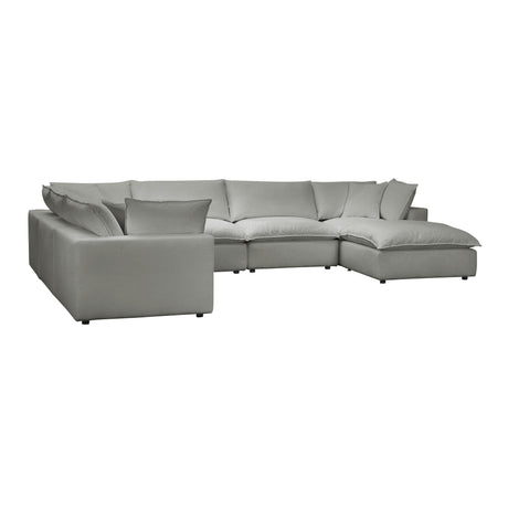 Cali Performance Fabric Modular 7-Piece Large Chaise Sectional by TOV Furniture at Eve Furniture