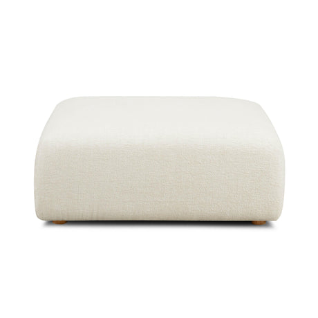Hangover Heavy Textured Fabric Ottoman by TOV Furniture at Eve Furniture