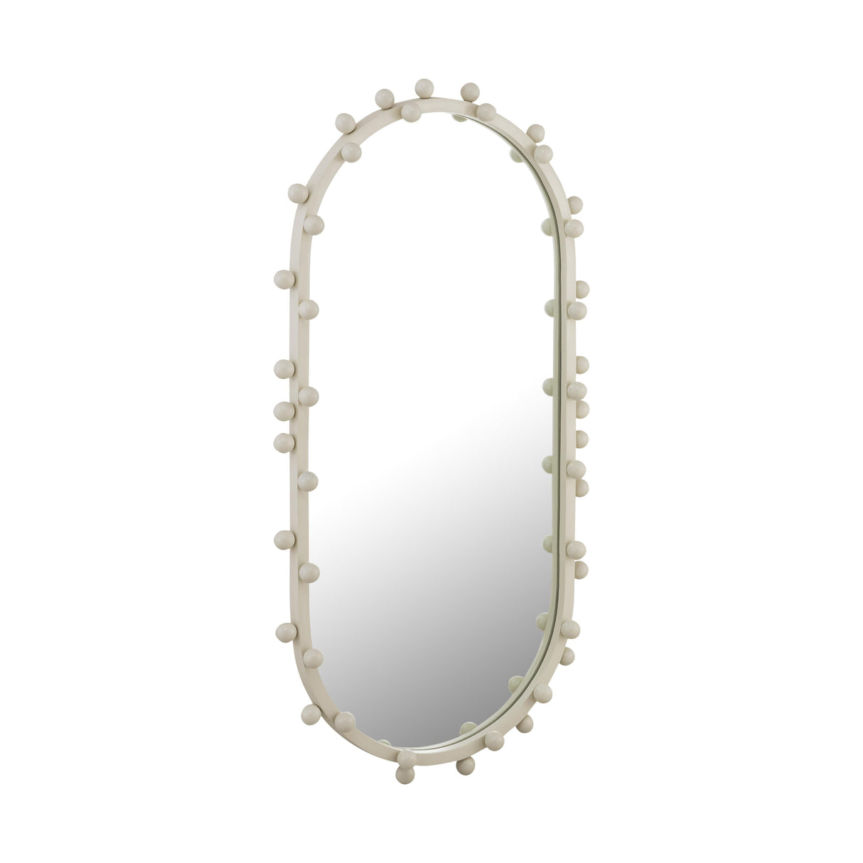 Bubbles Ivory Oval Wall Mirror by TOV Furniture at Eve Furniture