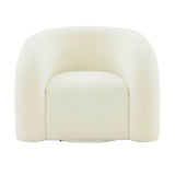 Slipper Upholstered Swivel Chair by TOV Furniture at Eve Furniture