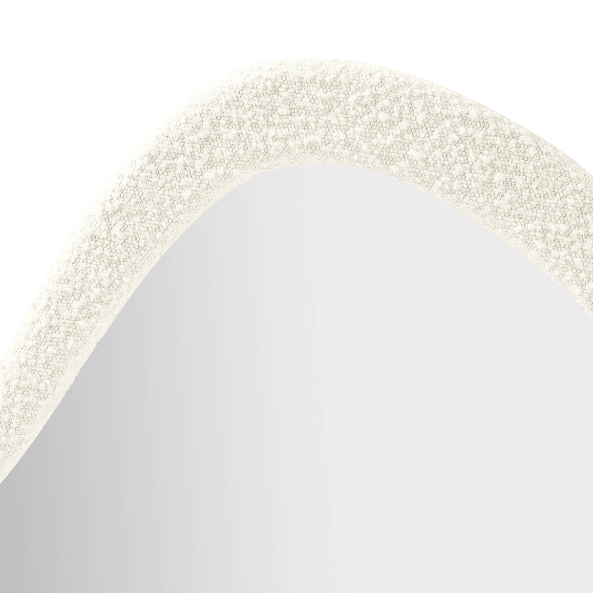 Klaryss Teardrop Boucle Mirror by TOV Furniture at Eve Furniture