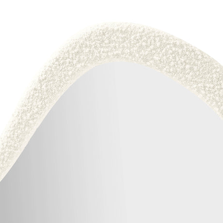 Klaryss Teardrop Boucle Mirror by TOV Furniture at Eve Furniture