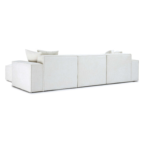 Mindy Chenille Basketweave Modular Sectional by TOV Furniture at Eve Furniture