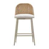 Alexa Performance Fabric Outdoor Stool by TOV Furniture at Eve Furniture