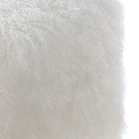 Tibetan Sheep Pouf by TOV Furniture at Eve Furniture