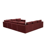 Willow Velvet Modular Large U Sectional by TOV Furniture at Eve Furniture