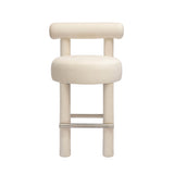 Carmel Cream Velvet Counter Stool by TOV Furniture at Eve Furniture
