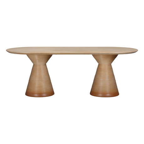 Fassa Terracotta Indoor / Outdoor 87" Oval Dining Table by TOV Furniture at Eve Furniture