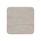 Brut Travertine & Breccia Concrete Indoor / Outdoor Side Table by TOV Furniture at Eve Furniture