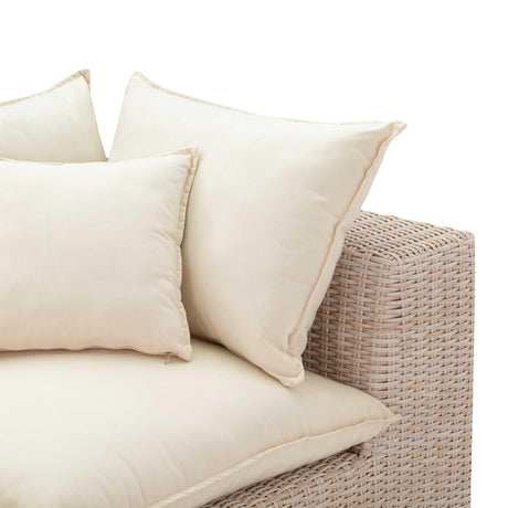 Cali Natural Wicker Outdoor Modular Loveseat by TOV Furniture at Eve Furniture