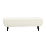 Denise Cream Boucle Bench by TOV Furniture at Eve Furniture