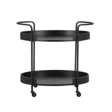 Cyril Black Bar Cart by TOV Furniture at Eve Furniture
