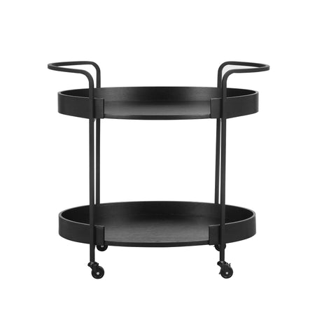 Cyril Black Bar Cart by TOV Furniture at Eve Furniture