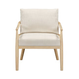 Dixie Cream Performance Corduroy Accent Chair by TOV Furniture at Eve Furniture