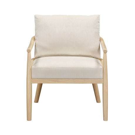 Dixie Cream Performance Corduroy Accent Chair by TOV Furniture at Eve Furniture