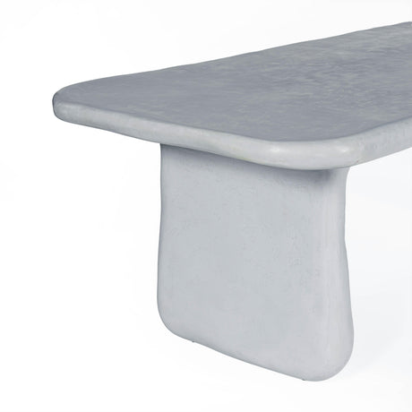 Athen Grey Faux Stone Indoor / Outdoor 95" Rectangular Dining Table by TOV Furniture at Eve Furniture