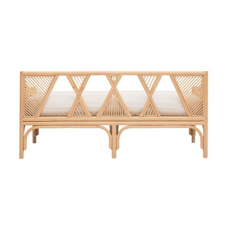 Jayla Natural Rattan Bench by TOV Furniture at Eve Furniture