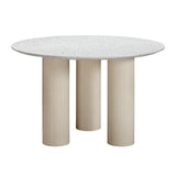 Parcino Terrazzo Concrete Indoor / Outdoor 47" Round Dining Table by TOV Furniture at Eve Furniture