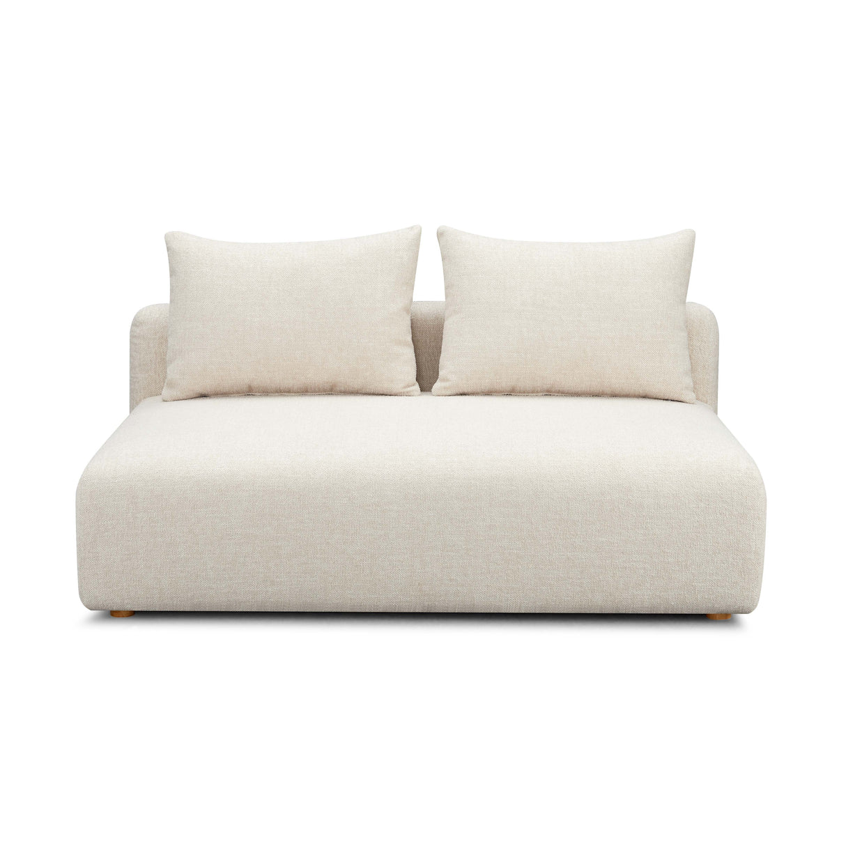Hangover Heavy Textured Fabric Modular Loveseat by TOV Furniture at Eve Furniture