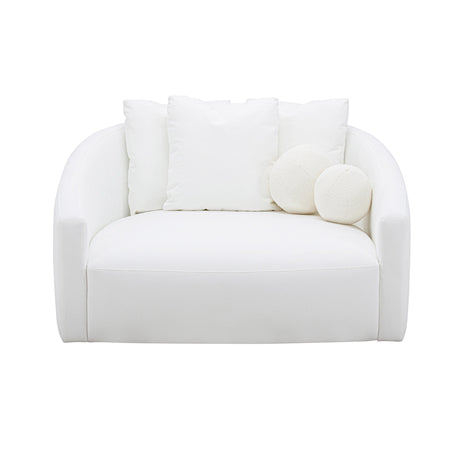 Hanim Cream Linen Daybed by TOV Furniture at Eve Furniture