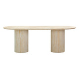 Brut Concrete Patterned Indoor/Outdoor 86" Oval Dining Table by TOV Furniture at Eve Furniture