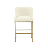 Lisa Pleated Velvet Counter Stool by Inspire Me! Home Decor by TOV Furniture at Eve Furniture