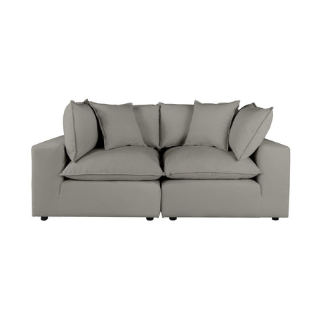 Cali Performance Fabric Modular Loveseat by TOV Furniture at Eve Furniture