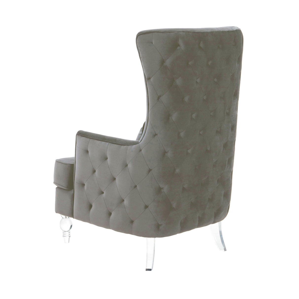 Aubree Velvet Chair with Acrylic Legs by TOV Furniture at Eve Furniture