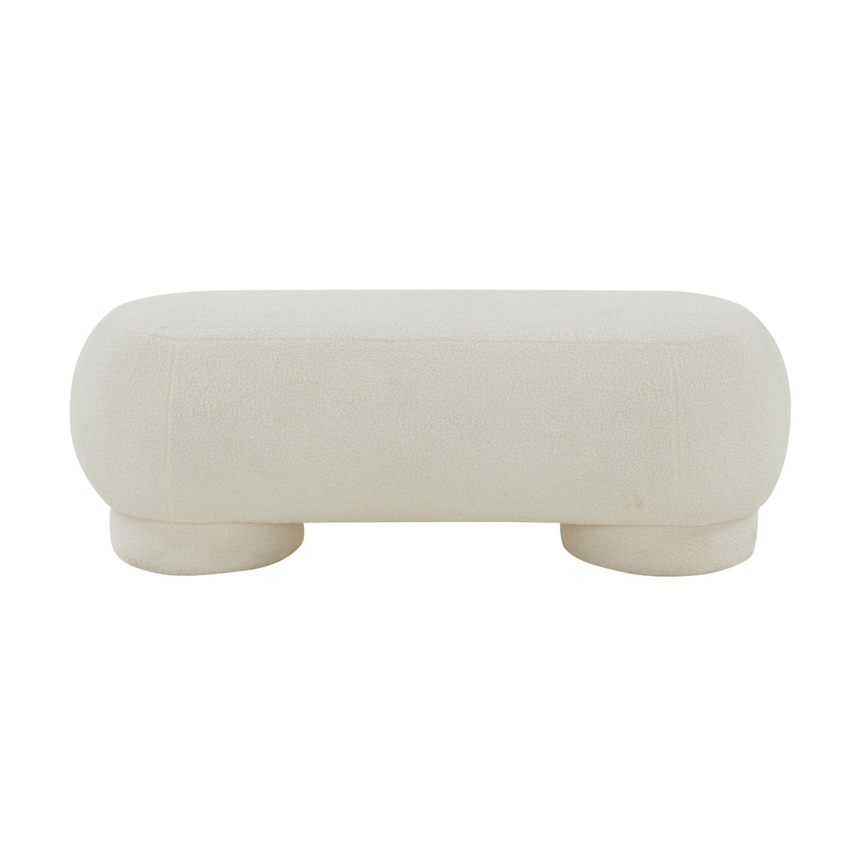 Mara Vegan Shearling Ottoman by TOV Furniture at Eve Furniture
