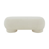 Mara Vegan Shearling Ottoman by TOV Furniture at Eve Furniture