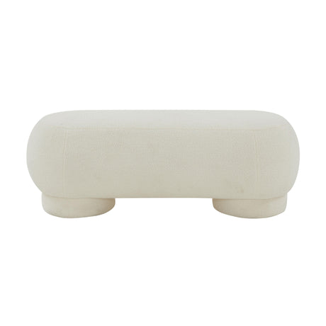 Mara Vegan Shearling Ottoman by TOV Furniture at Eve Furniture