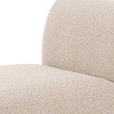 Sylvie Cream Boucle Armless 1-Seater by TOV Furniture at Eve Furniture