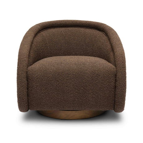 Rory Boucle Swivel Chair by TOV Furniture at Eve Furniture