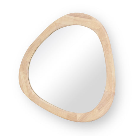 Klaryss Natural Wood Triangular Mirror by TOV Furniture at Eve Furniture