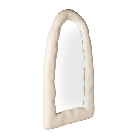 Kaia Cream Textured Small Floor Mirror by TOV Furniture at Eve Furniture