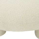 Discus Boucle Ottoman by TOV Furniture at Eve Furniture