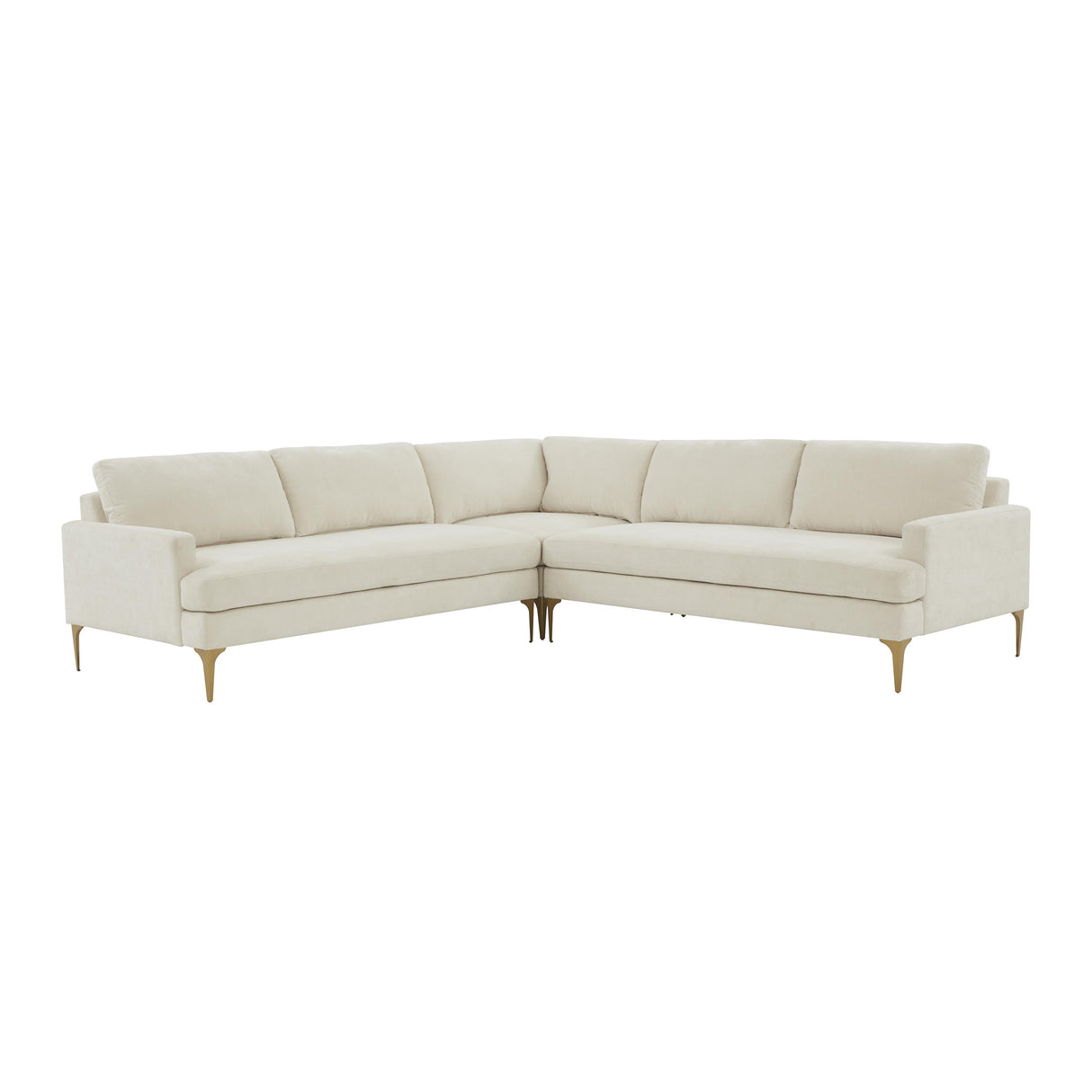 Serena Velvet L-Sectional by TOV Furniture at Eve Furniture