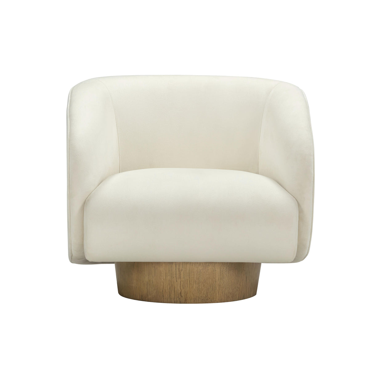 Presley Cream Velvet Swivel Accent Chair by TOV Furniture at Eve Furniture