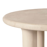 Barbara Cream Textured Indoor / Outdoor 47" Round Dining Table by TOV Furniture at Eve Furniture