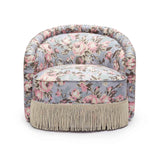 Pamela Spring Floral Print Tasseled Lounge Chair by TOV Furniture at Eve Furniture