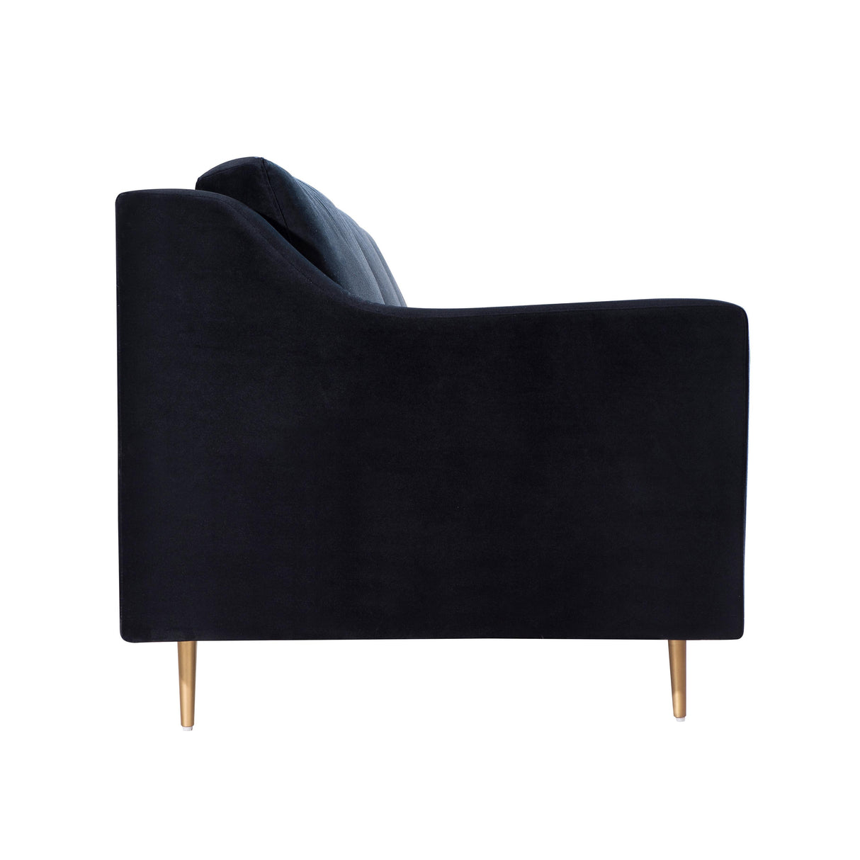 Milan Black Velvet Sofa by TOV Furniture at Eve Furniture