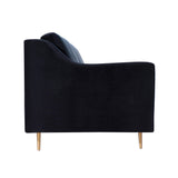 Milan Black Velvet Sofa by TOV Furniture at Eve Furniture